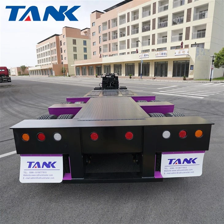 Detachable Hydraulic Gooseneck Lowbed Semi-trailer price