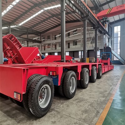 Sesmit-remorque de récipient à plateau à 80 tonnes avec châssis en acier